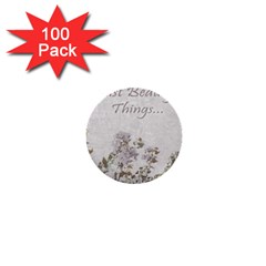 Shabby Chic Style Motivational Quote 1  Mini Buttons (100 Pack)  by dflcprints