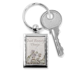 Shabby Chic Style Motivational Quote Key Chains (rectangle)  by dflcprints