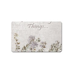 Shabby Chic Style Motivational Quote Magnet (name Card) by dflcprints