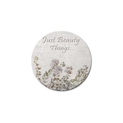 Shabby Chic Style Motivational Quote Golf Ball Marker by dflcprints