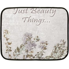 Shabby Chic Style Motivational Quote Fleece Blanket (mini) by dflcprints