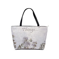 Shabby Chic Style Motivational Quote Shoulder Handbags by dflcprints