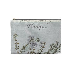 Shabby Chic Style Motivational Quote Cosmetic Bag (medium) 