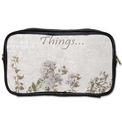 Shabby Chic Style Motivational Quote Toiletries Bags by dflcprints