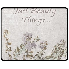 Shabby Chic Style Motivational Quote Fleece Blanket (medium)  by dflcprints