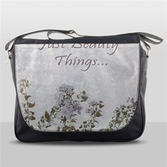 Shabby Chic Style Motivational Quote Messenger Bags by dflcprints