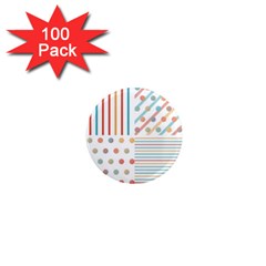 Simple Saturated Pattern 1  Mini Magnets (100 Pack)  by linceazul