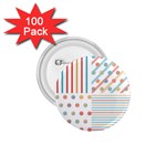 Simple Saturated Pattern 1.75  Buttons (100 pack)  Front