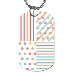 Simple Saturated Pattern Dog Tag (one Side) by linceazul