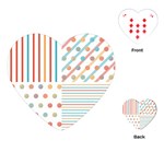 Simple Saturated Pattern Playing Cards (Heart)  Front