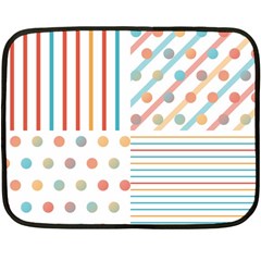 Simple Saturated Pattern Fleece Blanket (mini) by linceazul