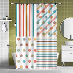 Simple Saturated Pattern Shower Curtain 48  X 72  (small)  by linceazul