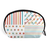 Simple Saturated Pattern Accessory Pouches (Large)  Front