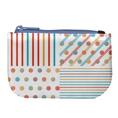 Simple Saturated Pattern Large Coin Purse