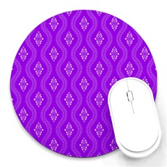 Decorative Seamless Pattern  Round Mousepads by TastefulDesigns