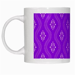 Decorative Seamless Pattern  White Mugs by TastefulDesigns