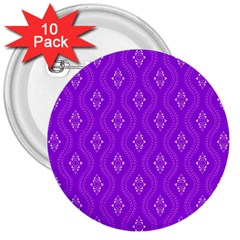 Decorative Seamless Pattern  3  Buttons (10 Pack)  by TastefulDesigns