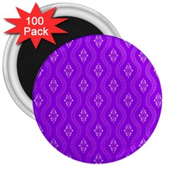 Decorative Seamless Pattern  3  Magnets (100 Pack) by TastefulDesigns