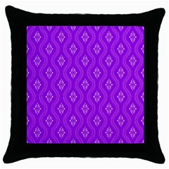 Decorative Seamless Pattern  Throw Pillow Case (black) by TastefulDesigns