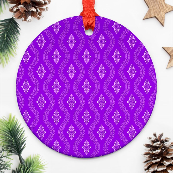 Decorative seamless pattern  Round Ornament (Two Sides)