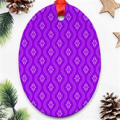 Decorative Seamless Pattern  Oval Ornament (two Sides) by TastefulDesigns