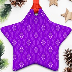 Decorative Seamless Pattern  Star Ornament (two Sides) by TastefulDesigns