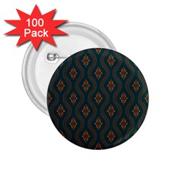 Ornamental Pattern Background 2 25  Buttons (100 Pack) 