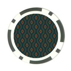 Ornamental Pattern Background Poker Chip Card Guard by TastefulDesigns