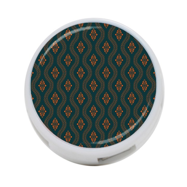 Ornamental pattern background 4-Port USB Hub (Two Sides) 