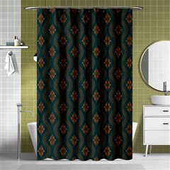 Ornamental Pattern Background Shower Curtain 48  X 72  (small)  by TastefulDesigns