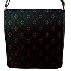 Ornamental Pattern Background Flap Messenger Bag (s) by TastefulDesigns