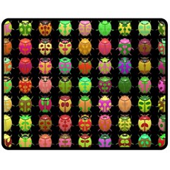 Beetles Insects Bugs Fleece Blanket (medium)  by BangZart