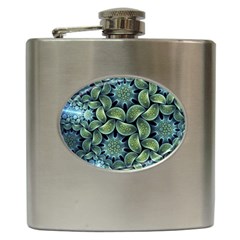 Blue Lotus Hip Flask (6 Oz) by BangZart