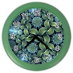 Blue Lotus Color Wall Clocks by BangZart