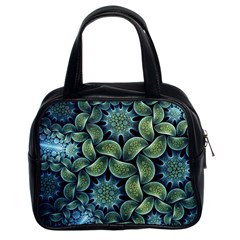 Blue Lotus Classic Handbags (2 Sides) by BangZart