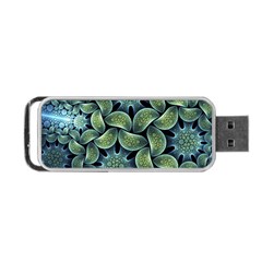 Blue Lotus Portable Usb Flash (one Side) by BangZart