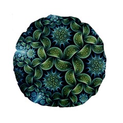 Blue Lotus Standard 15  Premium Round Cushions by BangZart