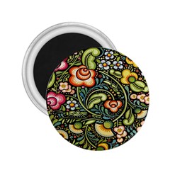 Bohemia Floral Pattern 2 25  Magnets by BangZart