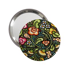 Bohemia Floral Pattern 2 25  Handbag Mirrors by BangZart