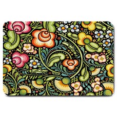 Bohemia Floral Pattern Large Doormat  by BangZart