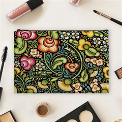 Bohemia Floral Pattern Cosmetic Bag (large)  by BangZart