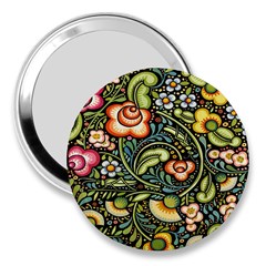 Bohemia Floral Pattern 3  Handbag Mirrors by BangZart