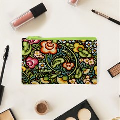 Bohemia Floral Pattern Cosmetic Bag (xs) by BangZart