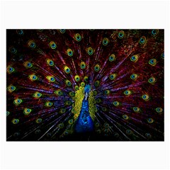 Beautiful Peacock Feather Large Glasses Cloth by BangZart