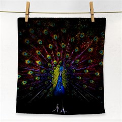 Beautiful Peacock Feather Face Towel by BangZart