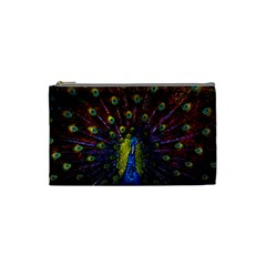 Beautiful Peacock Feather Cosmetic Bag (small)  by BangZart