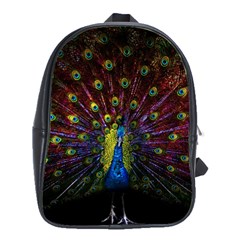 Beautiful Peacock Feather School Bags(large)  by BangZart