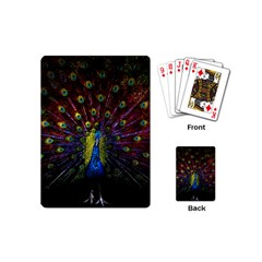 Beautiful Peacock Feather Playing Cards (mini)  by BangZart