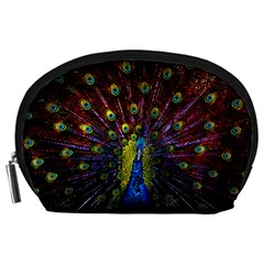 Beautiful Peacock Feather Accessory Pouches (large)  by BangZart