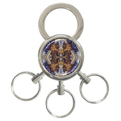 Baroque Fractal Pattern 3-ring Key Chains by BangZart